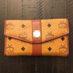 Vintage MCM Visetos Tri-fold Long Wallet